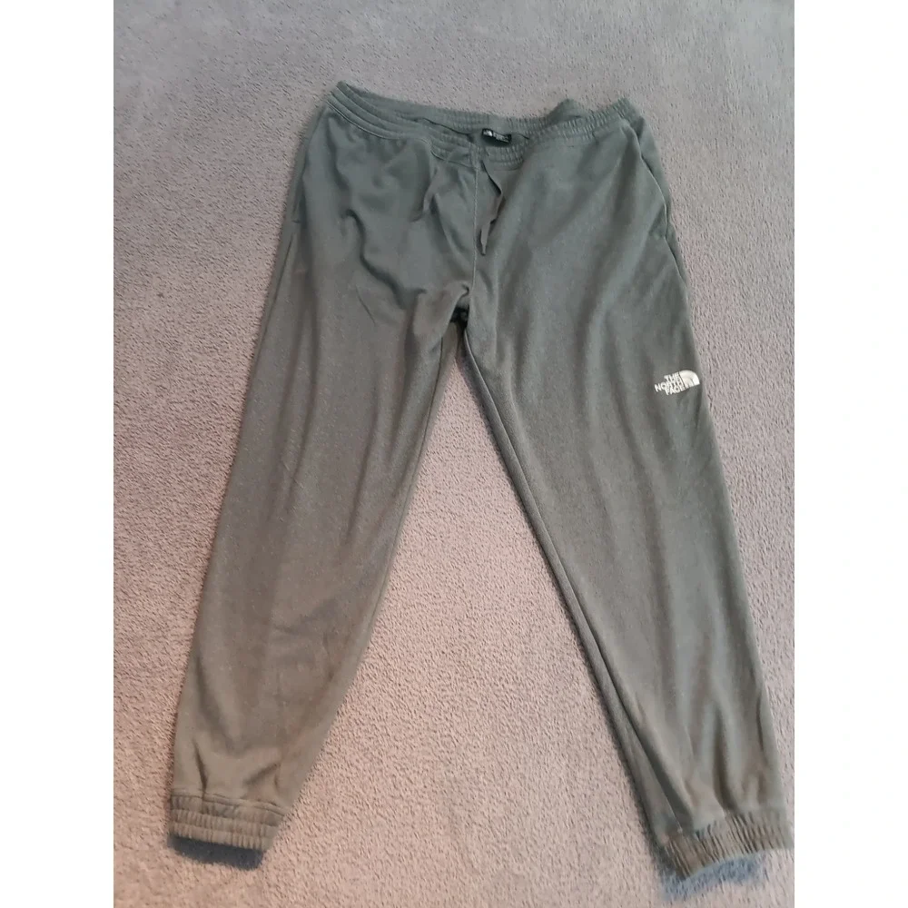 The North Face Men's Tech‎ Joggers Sweatpants XXL Gray UPF 40 Elastic Cuff Logo